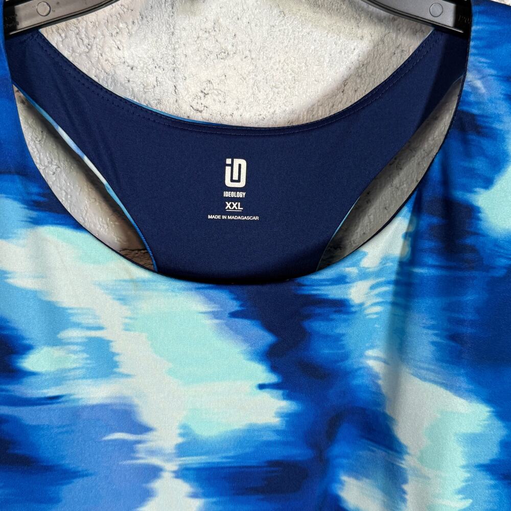 Id Ideology Blue Shelf-Bra Tank Top - Picture 4 of 10
